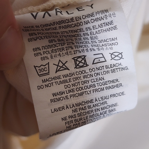 Varley Cream Long Sleeve Top - Picture 4 of 6